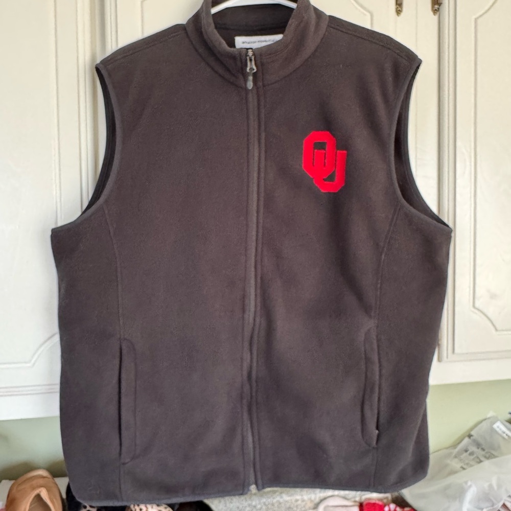 OU Black Fleece Vest XL